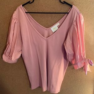 Anthropologie Maeve puff sleeve top